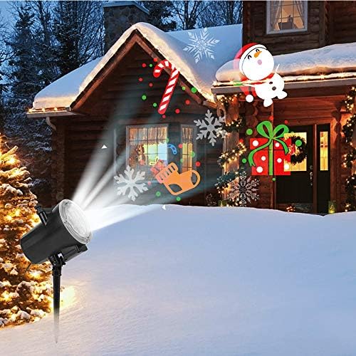 Halloween Christmas Projector Lights, Led Holiday Projector Light with 16pc Slides Patterns IP65 Waterproof Outdoor Indoor for Xmas Birthday Party - Image 3