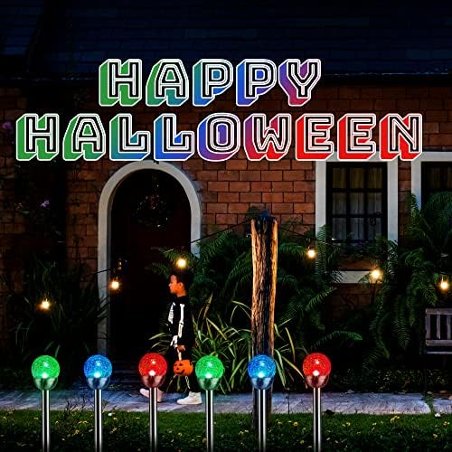 Solar Pathway Lights 3 Pack, Color Changing Globe Lights for Garden Decor - Image 2