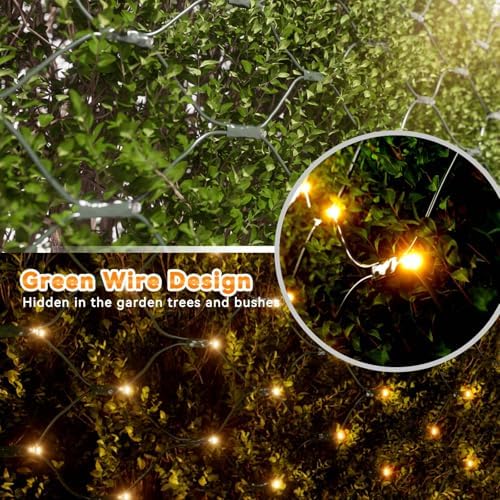 LitHome 21FT x 5FT Christmas Net Lights Outdoor Mesh Lights Connectable - Image 4