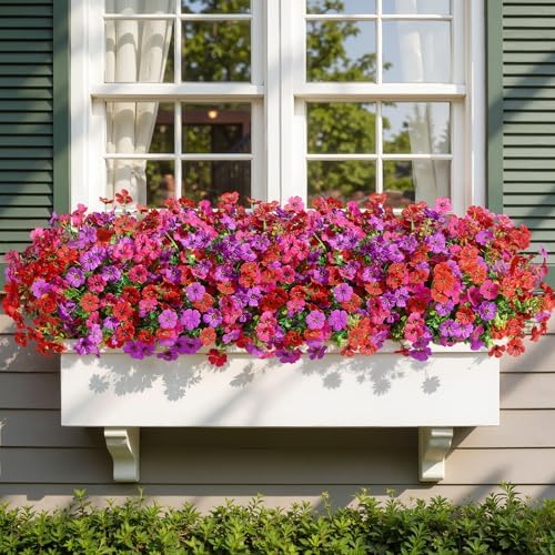 Alupssuc 48 Bundles Artificial Daisy Flowers UV Resistant for Outdoor Decor - Image 2