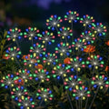 Solar Garden Lights Outdoor, Upgraded Solar Swaying Starburst Light Waterproof with 2 Modes, Solar Fairy Firework Lights for Yard Patio Pathway Flowerbed Balcony Garden Decoration (Multicolor, 4 Pack) by AYwyYjCh