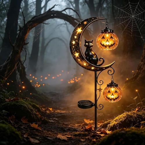 Halloween Decorations Outdoor-Solar Stake Lights Halloween Decor (Black-F) - Image 7