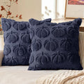 MIULEE Fall Pillow Covers Pumpkin Fall Decor 20x20 Navy Blue by MIULEE