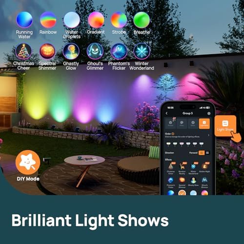 Linkind Smart Solar Spot Lights Outdoor SL5C, IP67 Waterproof Solar Lights - Image 2