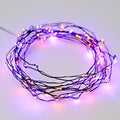 MIYA LIFE Purple Orange Halloween Fairy Lights Battery Operated - 10FT 60LEDs with Remote & Timer Halloween Lights Indoor for Thanksgiving Decorations Mini Halloween Lights by MIYALIFE