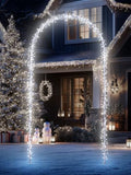 Christmas Decoration Outdoor Arch Lights - 9.5FT 460 LED Cool White by Flacchi