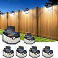 800LM Clip On Solar Lights Outdoor, 270° Wide Angle Motion Sensor Outdoor Lights with 115 LEDs & 3 Modes, IP65 Waterproof Solar Fence Lights Outdoor for Deck, Gutter, Patio, Backyard, Railing 6Pack by LUHLEE