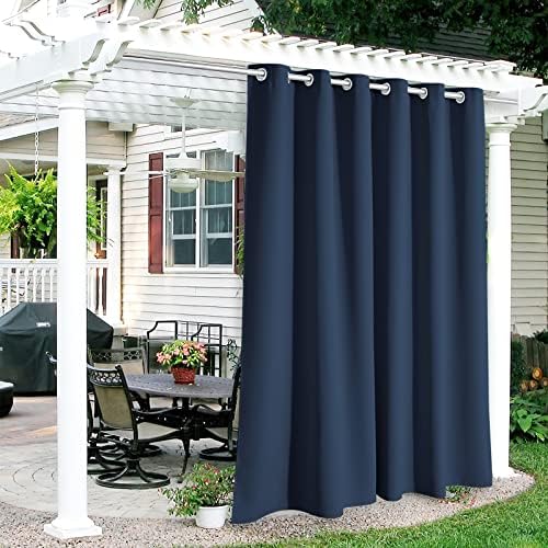 RYB HOME Outdoor Curtains for Patio Waterproof Privacy Thermal Insulated by RYBHOME
