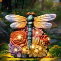 Linkax Dragonfly Statues Solar Garden Decor, Christmas Gift for Grandma Mom by Linkax