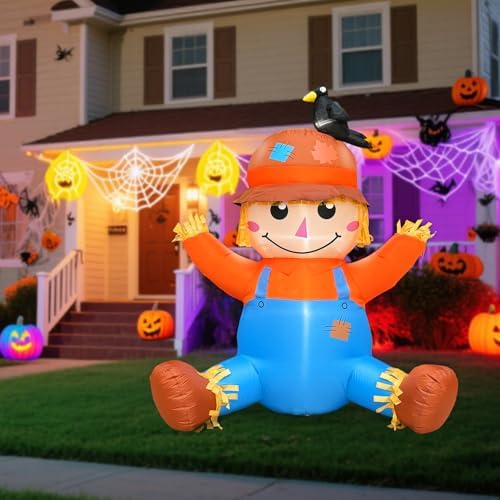 4FT Fall Thanksgiving Inflatables Outdoor Decorations with Built-in LEDs - Image 5