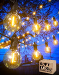 Zuske Outdoor String Lights, 50FT G40 LED IP65 Waterproof Patio Lights by Zuske