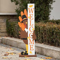 Glitzhome 36”H Fall Thanksgiving Wooden Turkey Porch Sign, Farmhouse Turkey Standing Decor, Rustic Welcome Sign Porch Decor for Fall Harvest Autumn Thanksgiving by Glitzhome