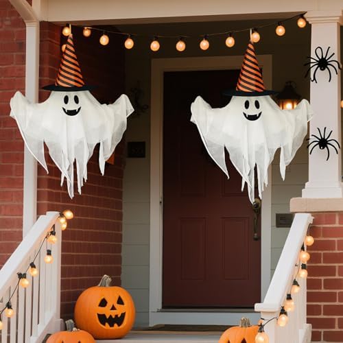 Light up Halloween Animatronics Hanging Ghost Decorations - Image 5