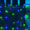 Wintergreen Lighting 100 5mm Blue and Green LED Net Lights, 4 x 6 ft Indoor/Outdoor Commercial Grade Outdoor Christmas Decor for Bushes, Hedges & Holiday Displays by WintergreenLighting