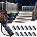 Solar Step Lights, Stair Lights Outdoor Waterproof Decor 12 Pack Cold White by Solpex