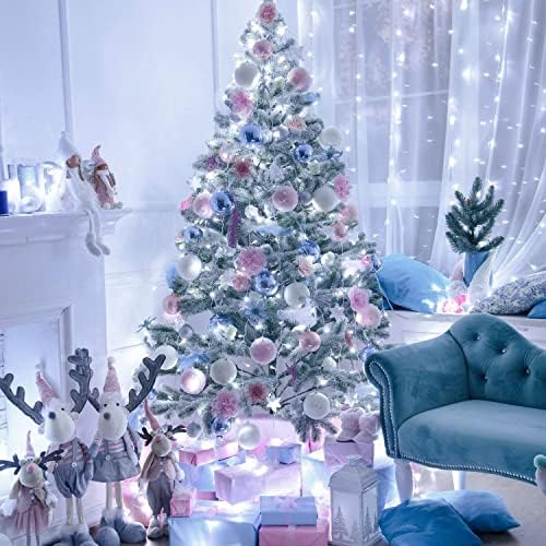 JMEXSUSS Clear Wire 163ft 500 LED White Christmas Lights Plug in - Image 3