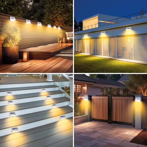Peasur 4 Pack Solar Motion Sensor Lights Outdoor Waterproof with 3 Modes - Image 7