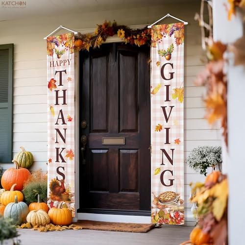 Katchon Happy Thanksgiving Banner Outdoor 72x12 Inch - Image 7