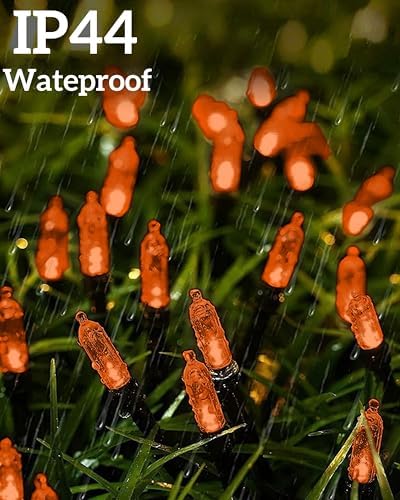 Led Christmas Net Lights Outdoor Connectable, 240LED 5ft x 6ft Waterproof 8 Modes Black Wire 29V Plug in Mesh Lights for Garden Yard Bushes Trunk Tree Decor - Image 2