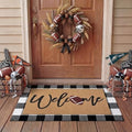 Tinideya 2 Pcs Welcome Football Layered Doormat Set by Tinideya
