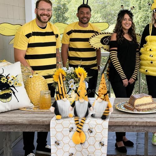 Bee Gnomes 3Pcs Fall Decorations for Home Sunflower Bee Gifts - Image 7