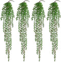 Waipfaru 4Pcs Artificial Hanging Plants for Outdoors, Fake Vines Greenery by Waipfaru
