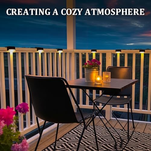 Solar Deck Lights Outdoor 20 Pack, Waterproof Led, Warm White - Image 6