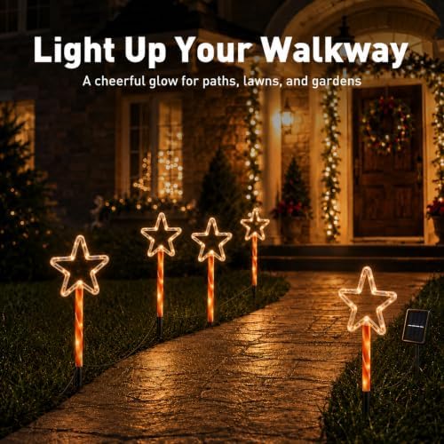 Solar Christmas Lights Outdoor, Yard Decor for Garden, Lawn and Pathway - Image 3