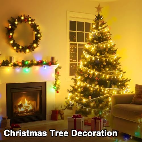 328 FT 1000 LED String Lights Outdoor Indoor, Christams String Lights Waterproof 8 Modes & Timer, Fairy Lights Plug in for Bedroom, Weeding, Patio, Party, Holiday,Christmas Decor (Warm White) - Image 7