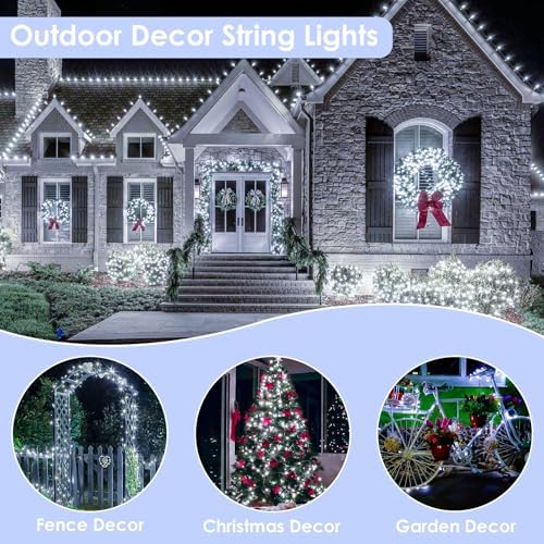 66FT 200 LED Fairy Lights with Remote, Plug in Twinkle Light Outdoor Indoor - Image 5