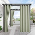 RYB HOME Outdoor Curtains for Patio Waterproof Privacy Thermal Insulated by RYBHOME