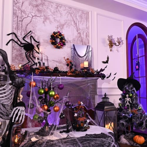 Valery Madelyn Halloween Decorations 12" Pumpkin Wreath for Front Door - Image 4