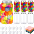 Qinyoung 12 Pcs Coloring Rainbow Mason Jars Crafts DIY Suncatchers by Qinyoung