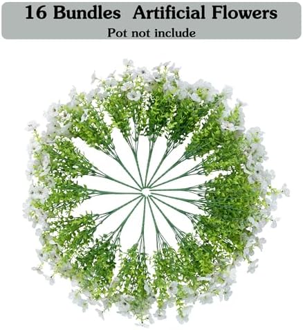 Artificial Flowers for Outdoors Fake Flowers Plant Spring Summer Decoration - Image 5