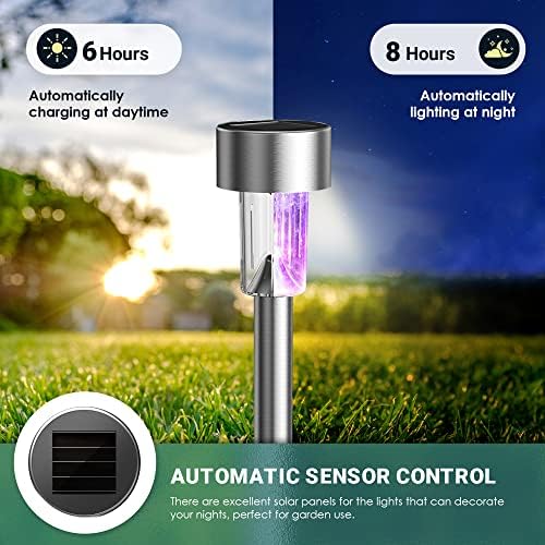 GIGALUMI Outdoor Waterproof Multicolor Solar Garden Lights, 20 Pack - Image 3