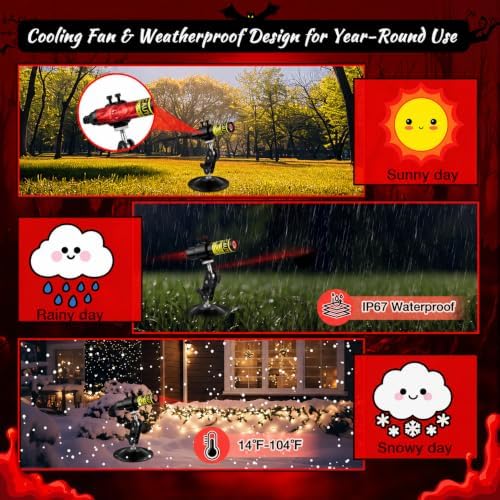 Red Laser Line Projector for Halloween Swamp Party Decoration - Image 5