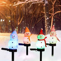 Outdoor Christmas Decorations 2025-Christmas Light Stakes for Yard-Snowman Solar Lights-Snowman Christmas Ornaments for Yard Garden Lawn Landscape Patio Walkway Decor by MLKNK