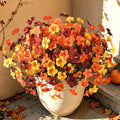 INQCMY 12 Pcs Artificial Petunias Fake Fall Flowers Outdoors UV Resistant by INQCMYPlantRack