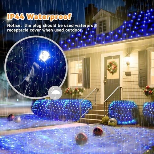 LitHome 21FT x 5FT Christmas Net Lights Outdoor Mesh Lights Connectable - Image 5