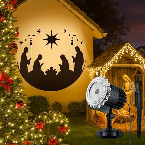 Tuanse Christmas LED Projector Light Outdoor Classic with Stake by Tuanse