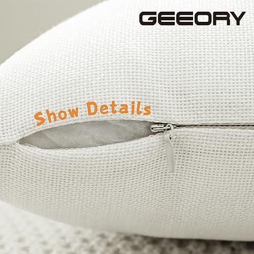 GEEORY Fall Decorative Throw Pillow Covers 18x18 Inch Set of 4, Pumpkins Thankful Blessed Buffalo Plaid Grey Fall Decor Outdoor Farmhouse Cushion Cases for Home G579-18 - Image 6