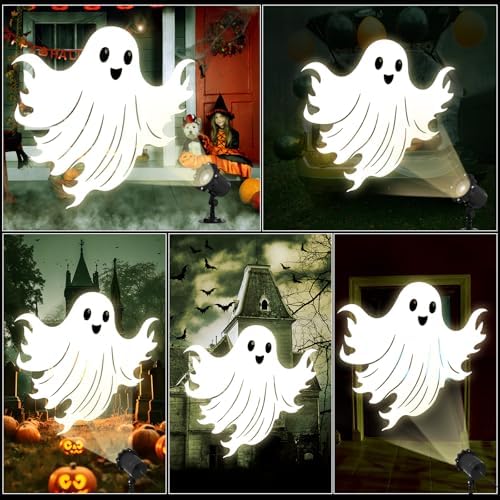 Treela Halloween Projector Light Outdoor Cute Ghost Decoration, LED - Image 6