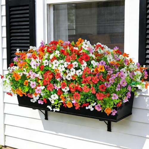 12 Bundles Fake Artificial Flowers Faux Plants for Spring Summer Decoration - Image 5