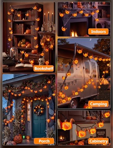 8.5FT 10 LED Outdoor Thanksgiving Turkey String Lights Plug in, Waterproof - Image 7