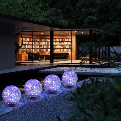 Solar Globe Lights Outdoor Waterproof-Solar Balls-Solar Garden Lights Orbs - Image 6