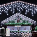 Ollny Icicle Lights for Outside 400LED 32FT, Cool White Christmas Light with Remote 8Modes Timers Waterproof, Plug in Connectable Hanging Lights for Outdoor Indoor House Roof Holiday by Ollny