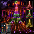 Avatar Controls Halloween Star Waterfall Lights, 16.5FT 245 LED RGB by AvatarControls