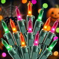 Hopolon Halloween String Lights, 2 Pack 50 Count Orange Purple Green by Hopolon