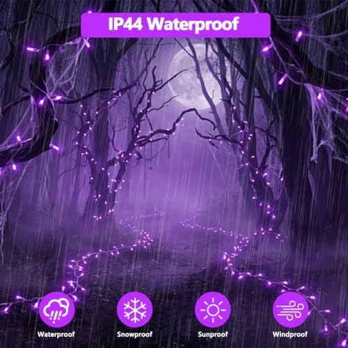 240LED 88Ft Connectable String Lights Indoor Outdoor Clear Wire |Purple | Twinkle Fairy Light Plug in with Timer for Bedroom Classroom Wedding Tree Patio Decor - Image 3