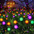 Halloween Decor Outdoor Solar Firefly Lights 6PK 48 LED Orange Purple Green by Albelt